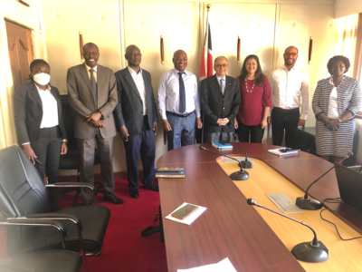 From Left to right. Kenaff Rep, MOALFI Rep, Peter Owoko MOALFi, PS Harry Kimtai MOALFI, Bimal Kantaria – Chairman ASNET, Paloma Fernandes – CEO Cereal Millers Association and Agatha Thuo – CEO ASNET.